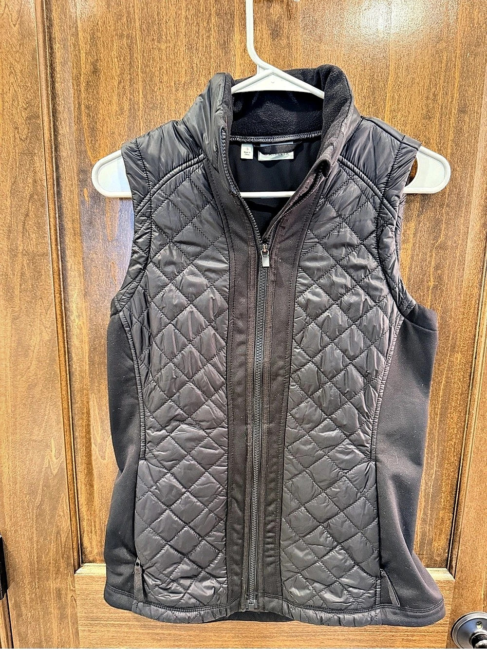 Athleta Quilted Vest in Black Size Small Like New